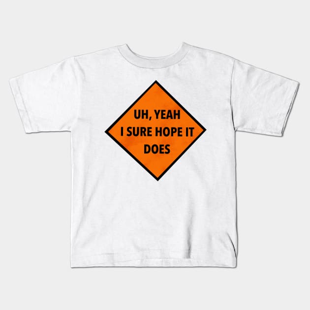 Road work ahead? Kids T-Shirt by KiwiBugDraws